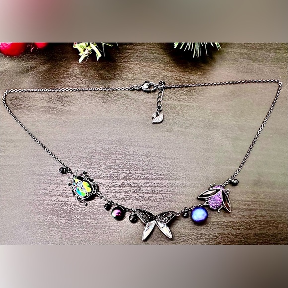Swarovski Black Butterfly Necklace - Picture 4 of 9